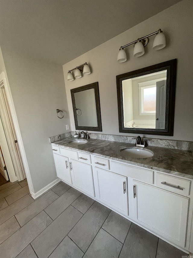 bathroom featuring vanity