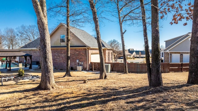 exterior space featuring a gazebo