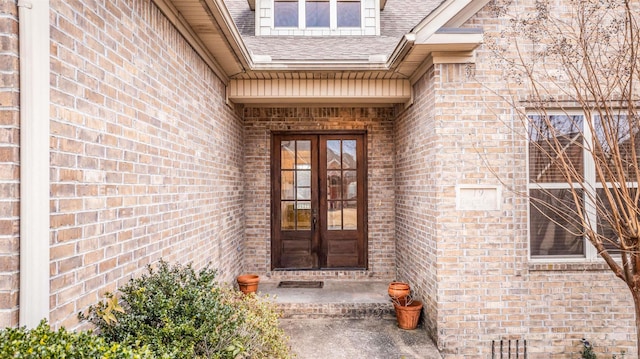 entrance to property with french doors