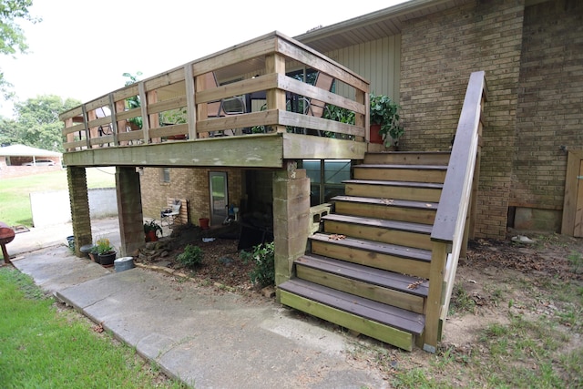 exterior space featuring a deck