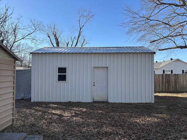 view of outdoor structure