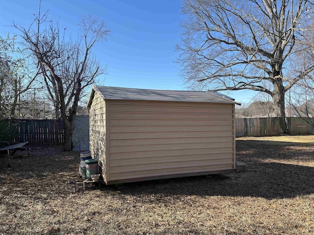 view of outdoor structure