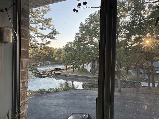 room details with a water view