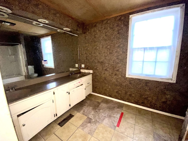 bathroom featuring vanity