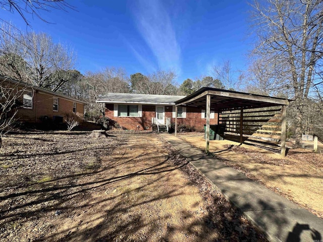 view of ranch-style home