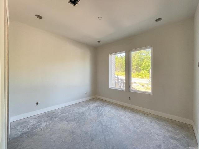 19100 Waterview Meadow Ln, Roland, AR 72135 - spare room featuring concrete floors and baseboards