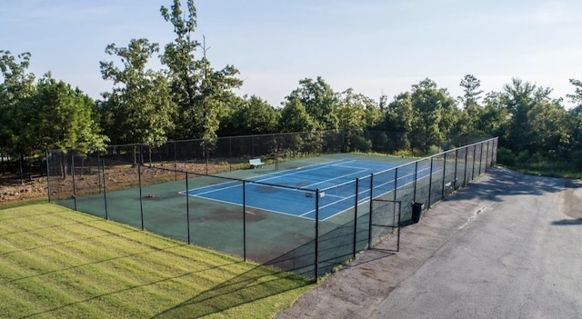 view of tennis court