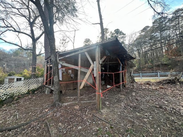 view of outbuilding