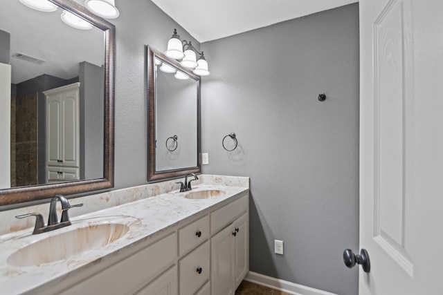 bathroom with vanity