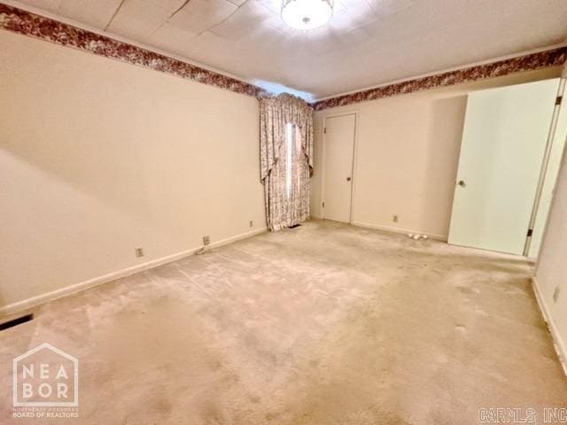 view of carpeted empty room