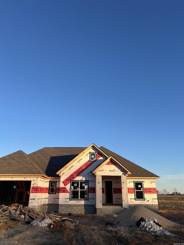 view of property in mid-construction