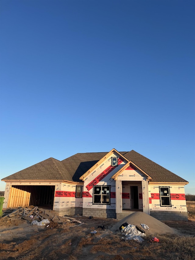 view of property under construction