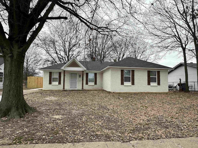 view of ranch-style home