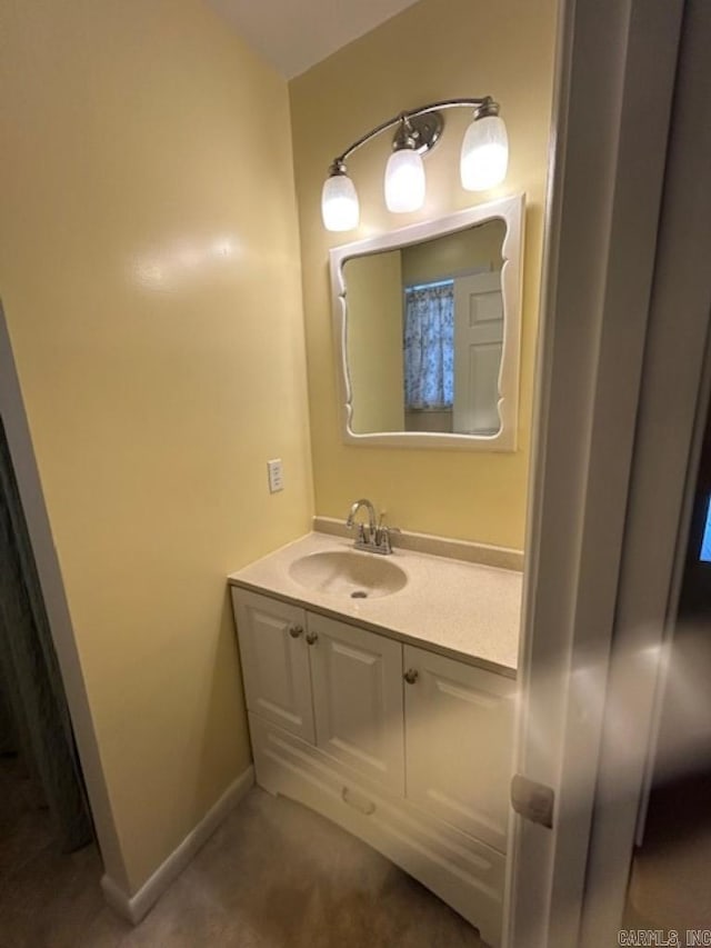 bathroom featuring vanity