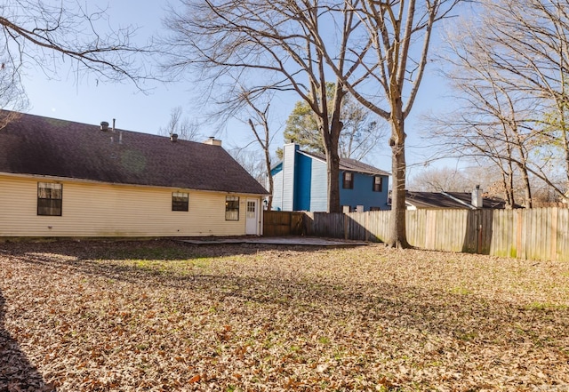 view of back of property