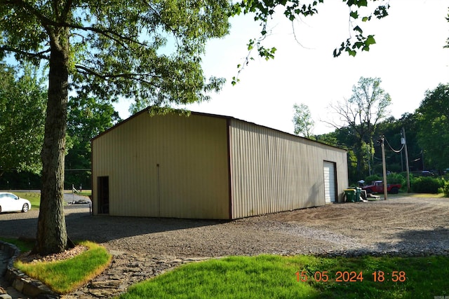 view of outdoor structure