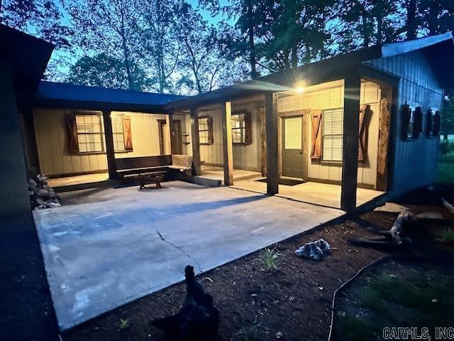 rear view of house with a patio area