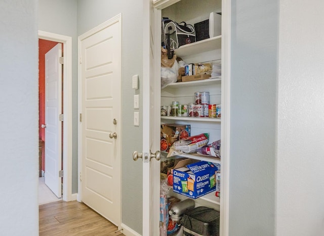 view of pantry