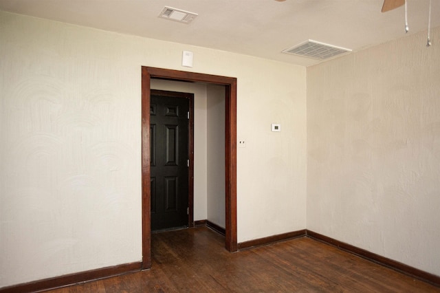 4821 Rogers St, North Little Rock, AR 72117 - empty room with dark hardwood / wood-style floors