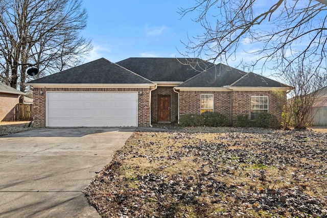 ranch-style house with a garage