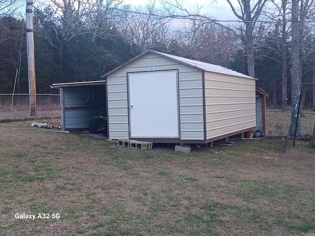 view of outbuilding