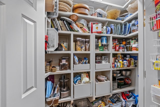 view of pantry