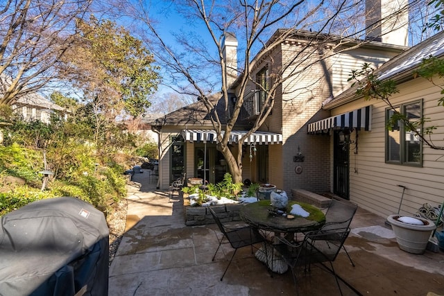 view of patio / terrace with area for grilling