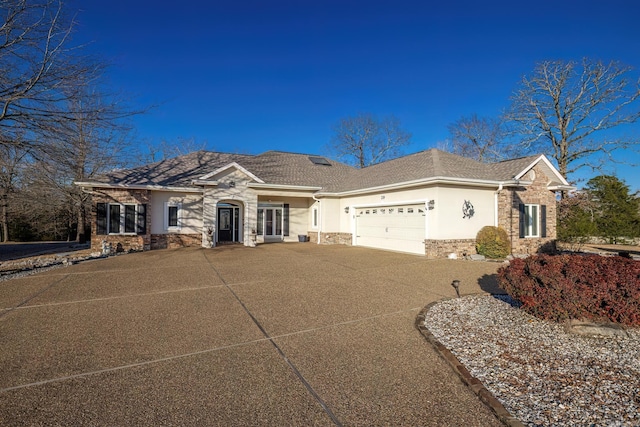 ranch-style house with a garage