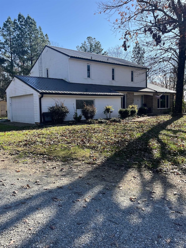 view of home's exterior featuring a garage