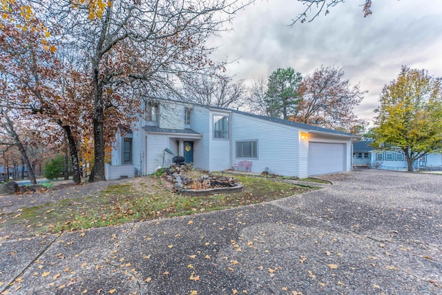 front facade featuring a garage