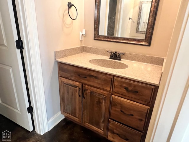 bathroom featuring vanity