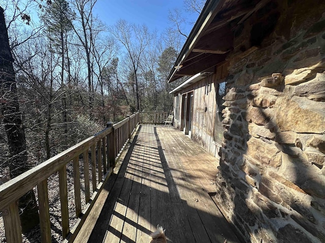 view of wooden terrace