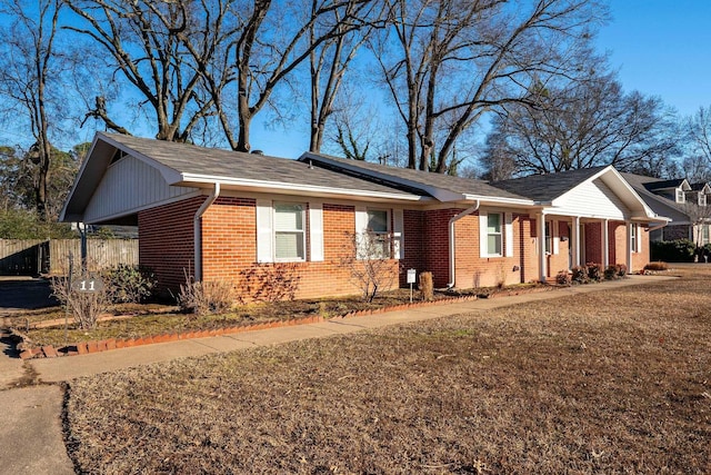 view of front of home with a front yard