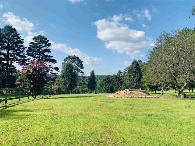 view of yard featuring a rural view