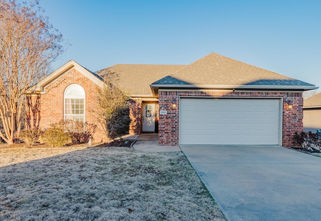 ranch-style house with a garage