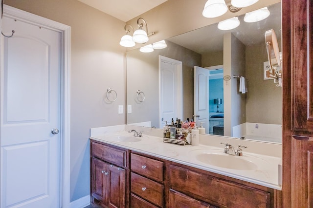 bathroom featuring vanity