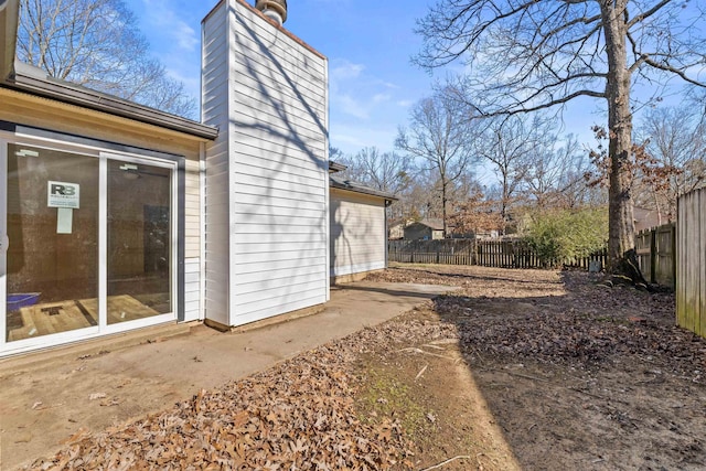 view of home's exterior featuring a patio