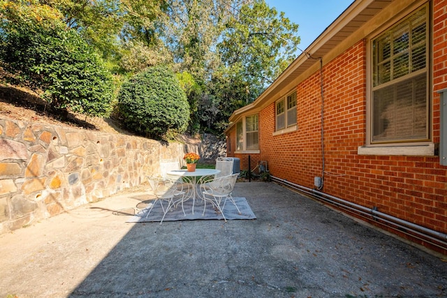 view of patio / terrace featuring central air condition unit