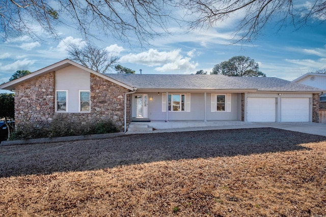 ranch-style house with a garage