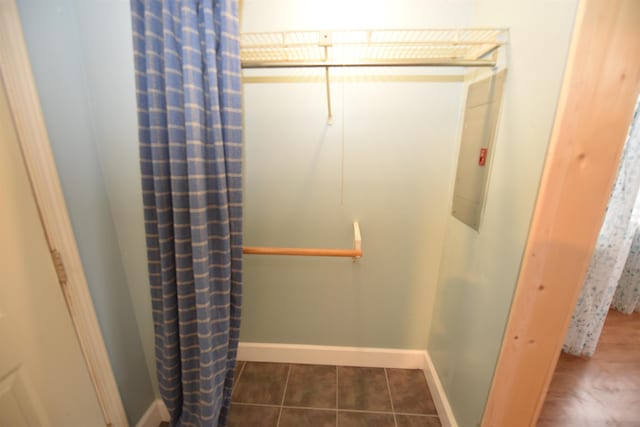 bathroom featuring tile patterned flooring