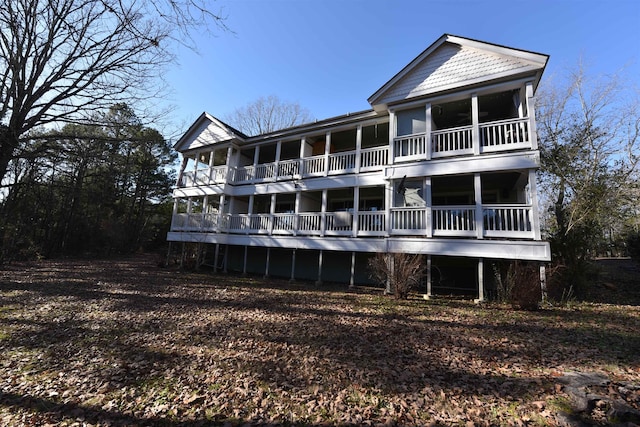 view of rear view of property