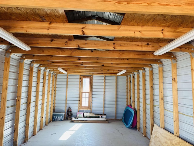 view of storage room