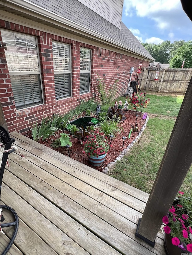 3 N Starlite Dr, Mayflower, AR 72106 - exterior space featuring fence and a lawn