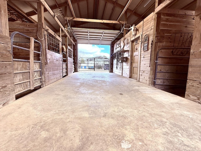 view of horse barn