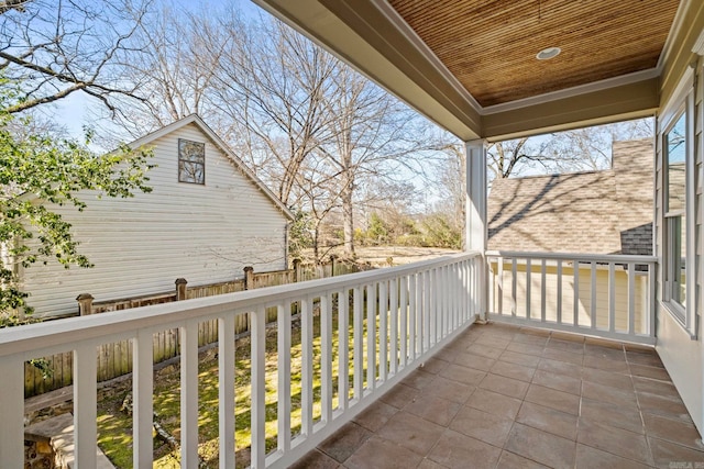 view of balcony