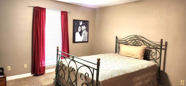 bedroom featuring carpet flooring