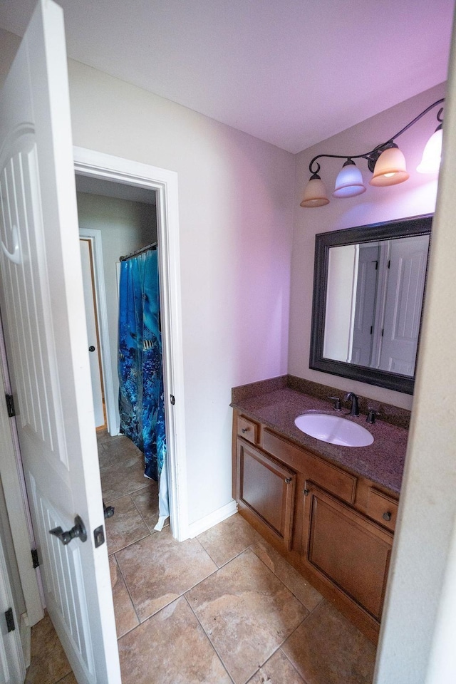 bathroom featuring vanity