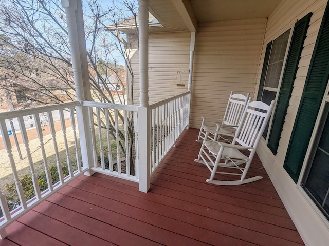 view of wooden terrace