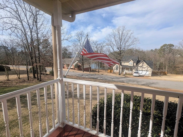 balcony with a porch