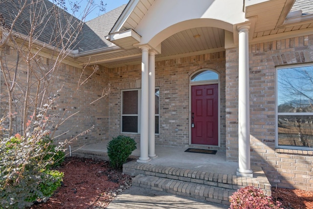 entrance to property with covered porch